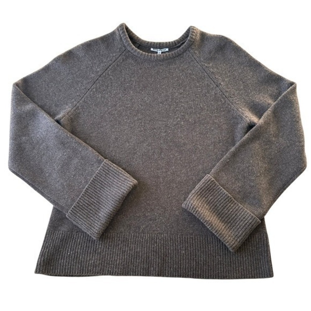 Reformation Cashmere Oversized Crew Neck Sweater | Taupe Brown Mocha XS